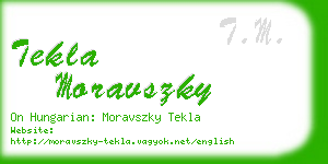 tekla moravszky business card